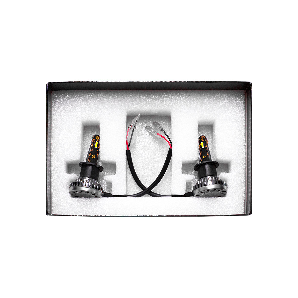 OFF ROAD KIT DE LED R8 H3 10MA GENERACION CHIP CSP SIN COOLER 30000 LUMENS 42WATTS 12V CANTIDAD POR CAJA MASTER 50