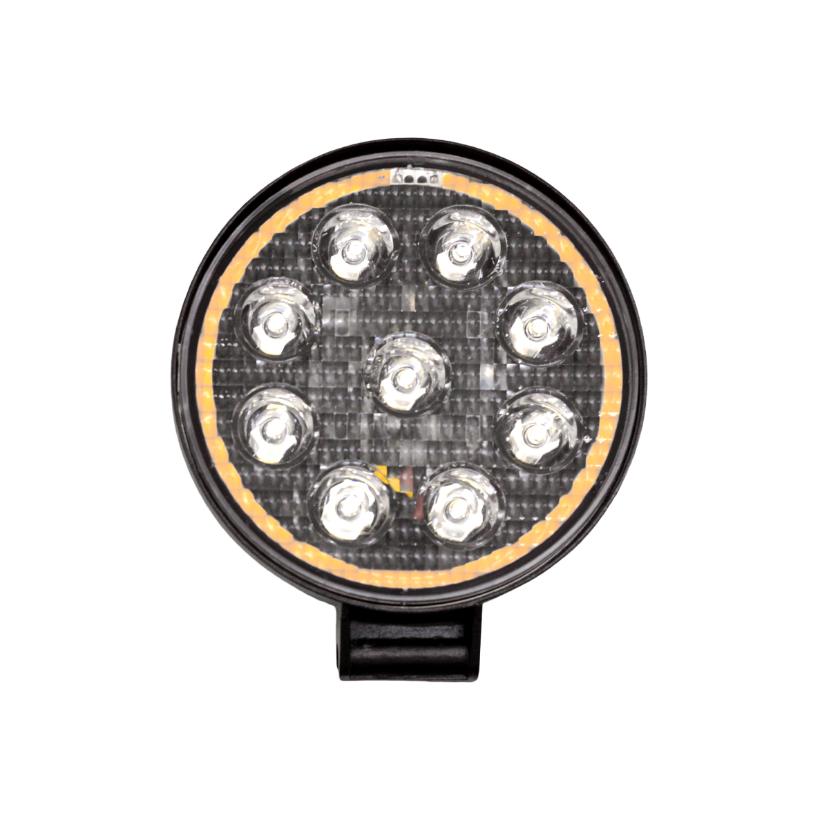 OFF ROAD FARO DE LED FARO DE LED CIRULAR - 9 LED 27W BLANCO CON AUREOLA BLANCA 10.8X2X11CM - 6