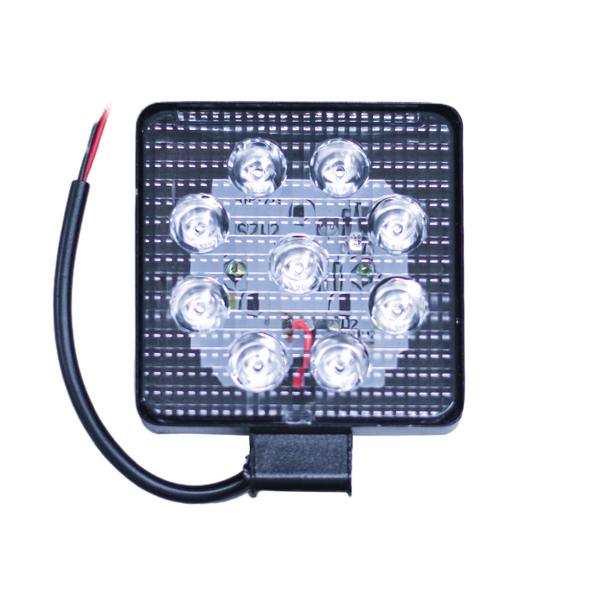 OFF ROAD FARO DE LED UNIVERSAL CUADRADO 27 WATTS (9 LED  3 WATTS) COLOR AZUL 12V / 24V  - HAZ DE LUZ SPOT - - 6