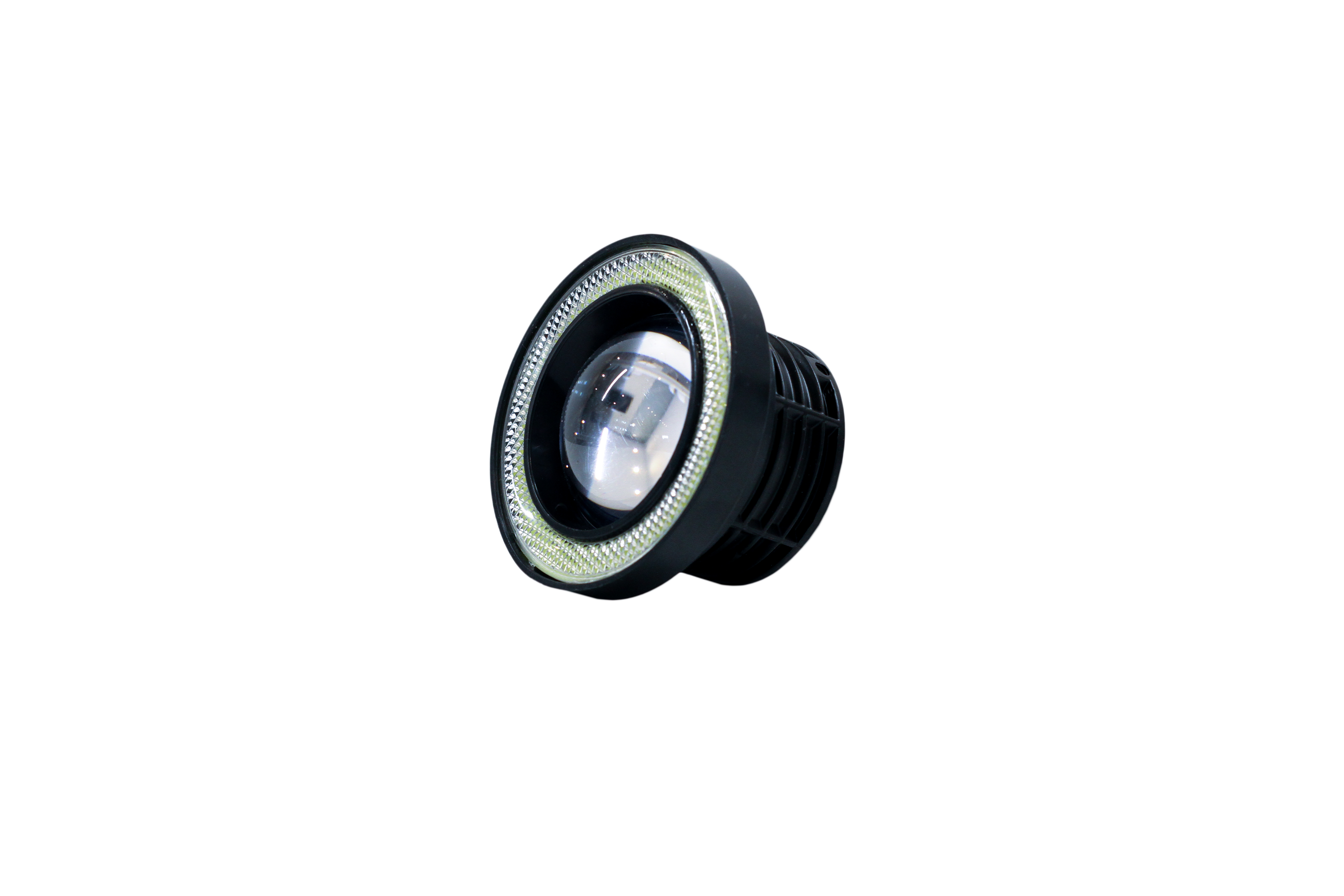 OFF ROAD JUEGO DE FAROS DE LED AUXILIARES JUEGO DE FAROS LED 7.5CM DIAMETRO BLANCO CON OJO DE ANGEL 12V CANTIDAD POR CAJA MASTER 20 - 5