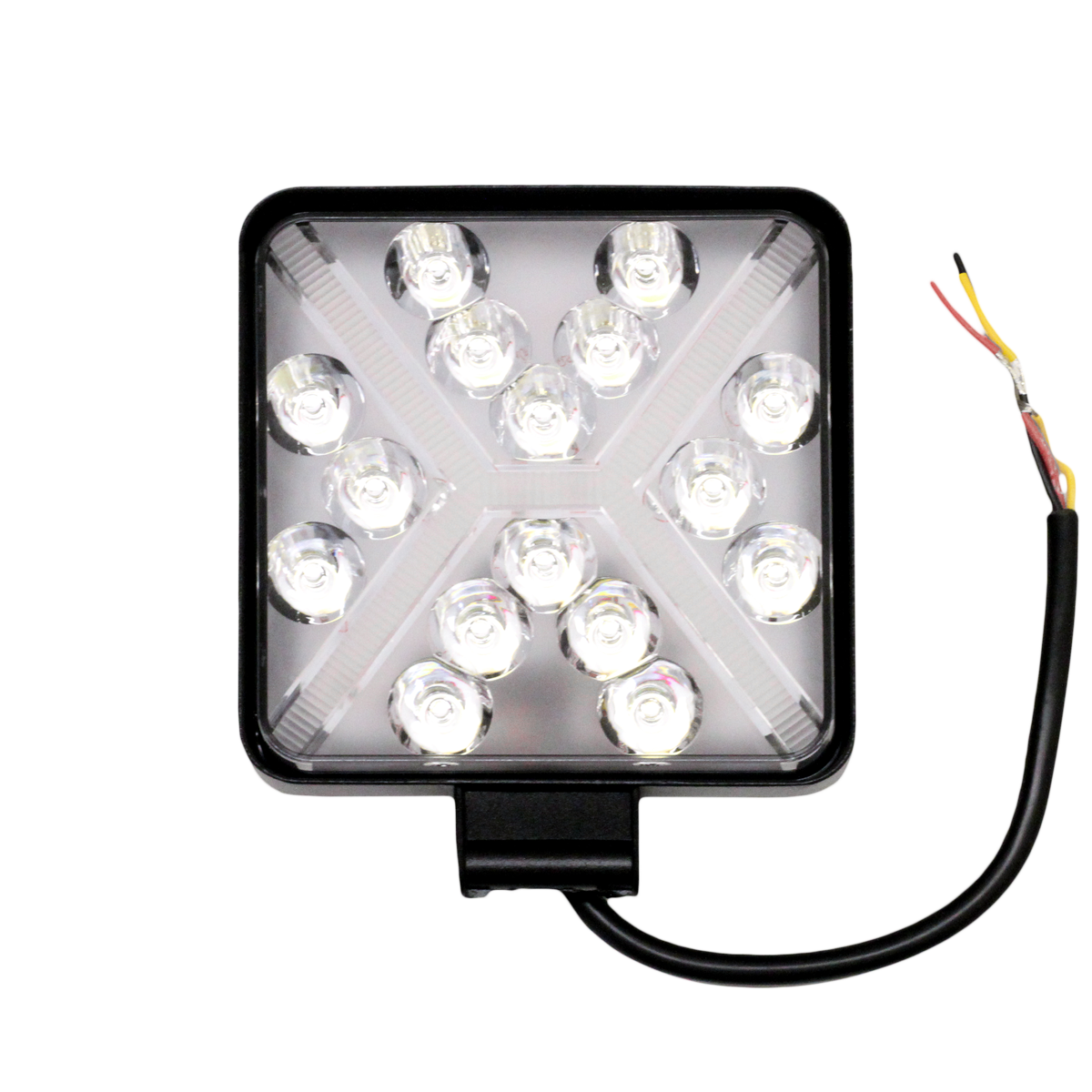 OFF ROAD FARO DE LED FARO DE LED CUADRADO - 16 LED 48W  BLANCO . 10X2X11CM CON MERCEDEZ BENZ DRL BLANCO - 6