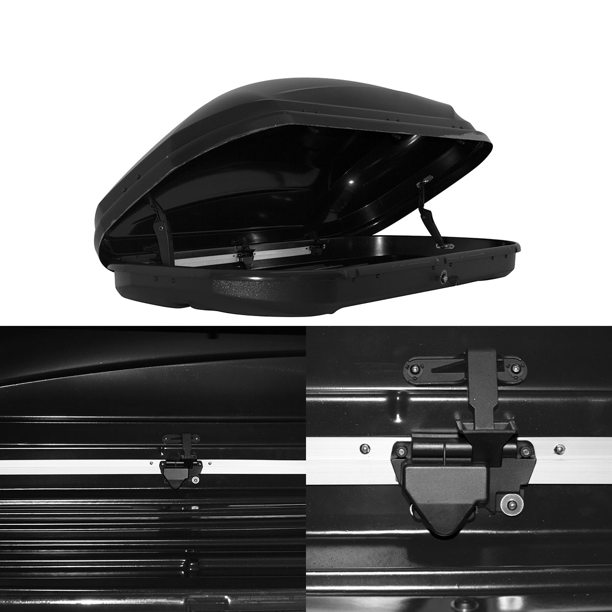 VALIJA PARA TECHO UNIVERSAL DE ABS VIRGEN CALIDAD THULE 480 LITROS MEDIDAS 140CM X 80CM X 37CM - 3