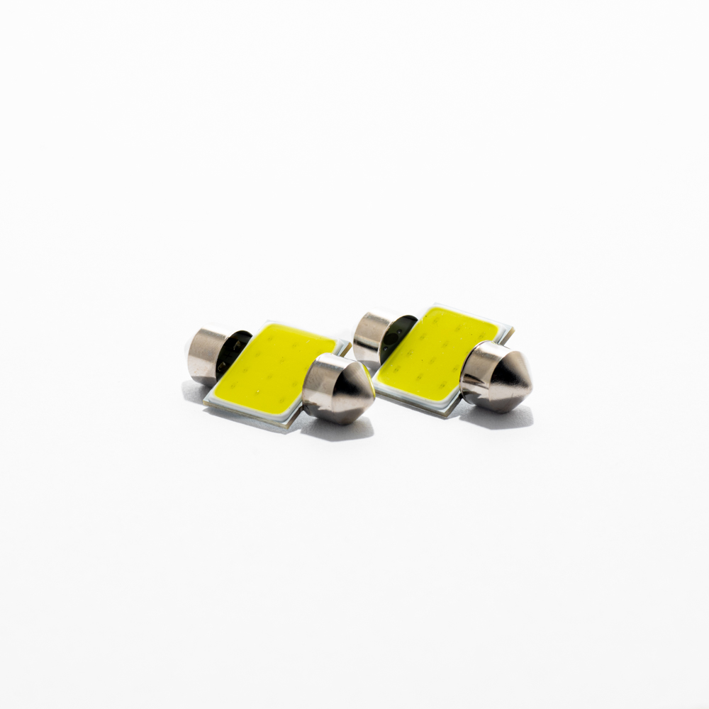 LED SEÑALIZACION COB BLISTER X 2 TUBULAR - FESTOON LED COB 31MM BLANCO 12V BLISTER X 2 UNIDADES CANTIDAD POR CAJA MASTER 500