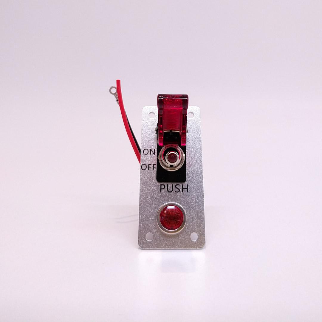 PANEL DE INTERRUPTOR PANEL DE INTERRUPTOR DE PALANCA PARA AUTO DE CARRERAS VOLTAJE DE ENTRADA: 12V-24V - 2