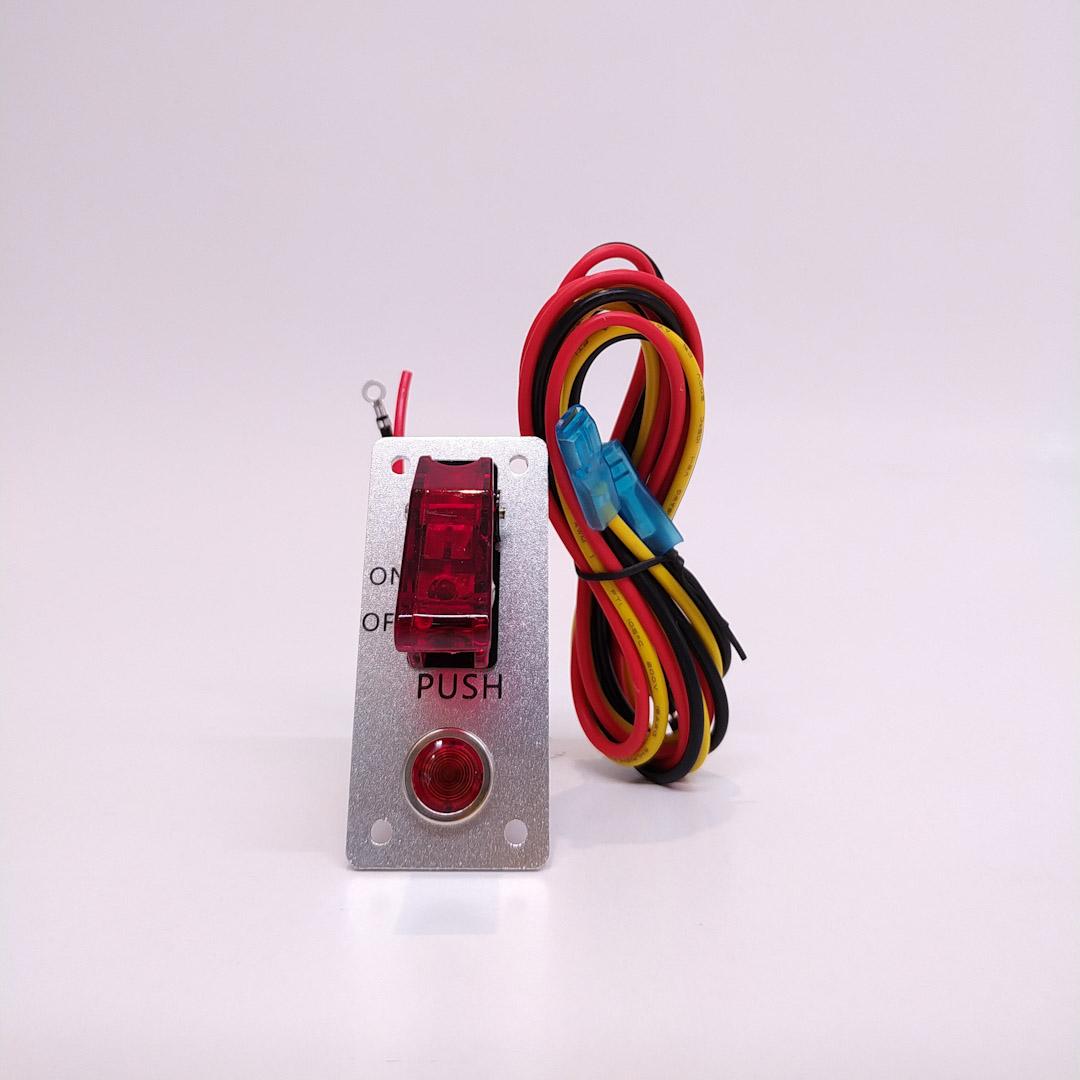 PANEL DE INTERRUPTOR PANEL DE INTERRUPTOR DE PALANCA PARA AUTO DE CARRERAS VOLTAJE DE ENTRADA: 12V-24V - 4