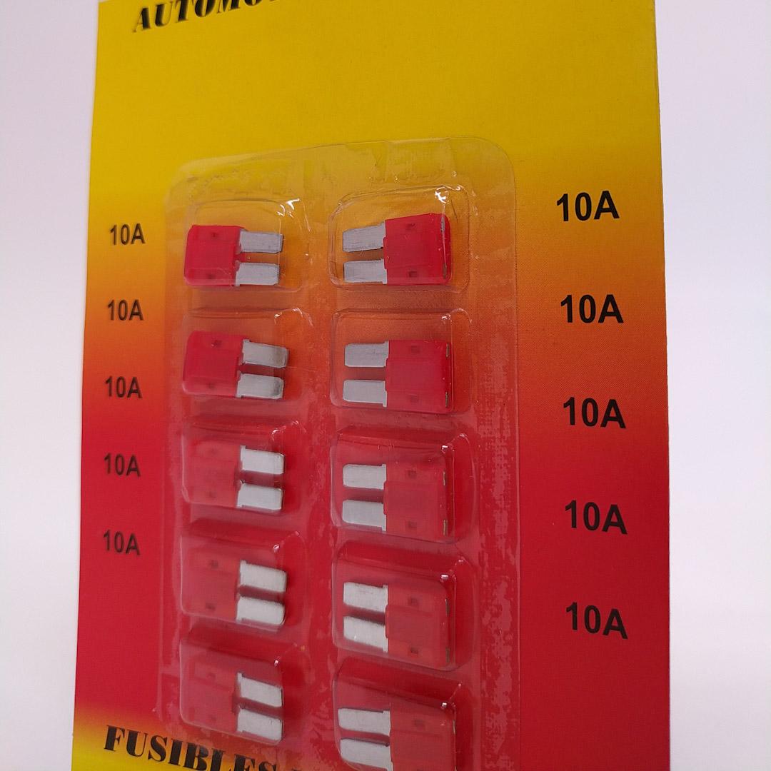 FUSIBLE MINIFICHA EN BLISTER SURTIDO DE 10 UNIDADES (2 UNIDADES X AMPER) FUSIBLE MINIFICHA EN BLISTER SURTIDO (10 UNIDADES) 2 UNIDADES X AMPER 10, 15, 20, 25, 30 AMP - 4