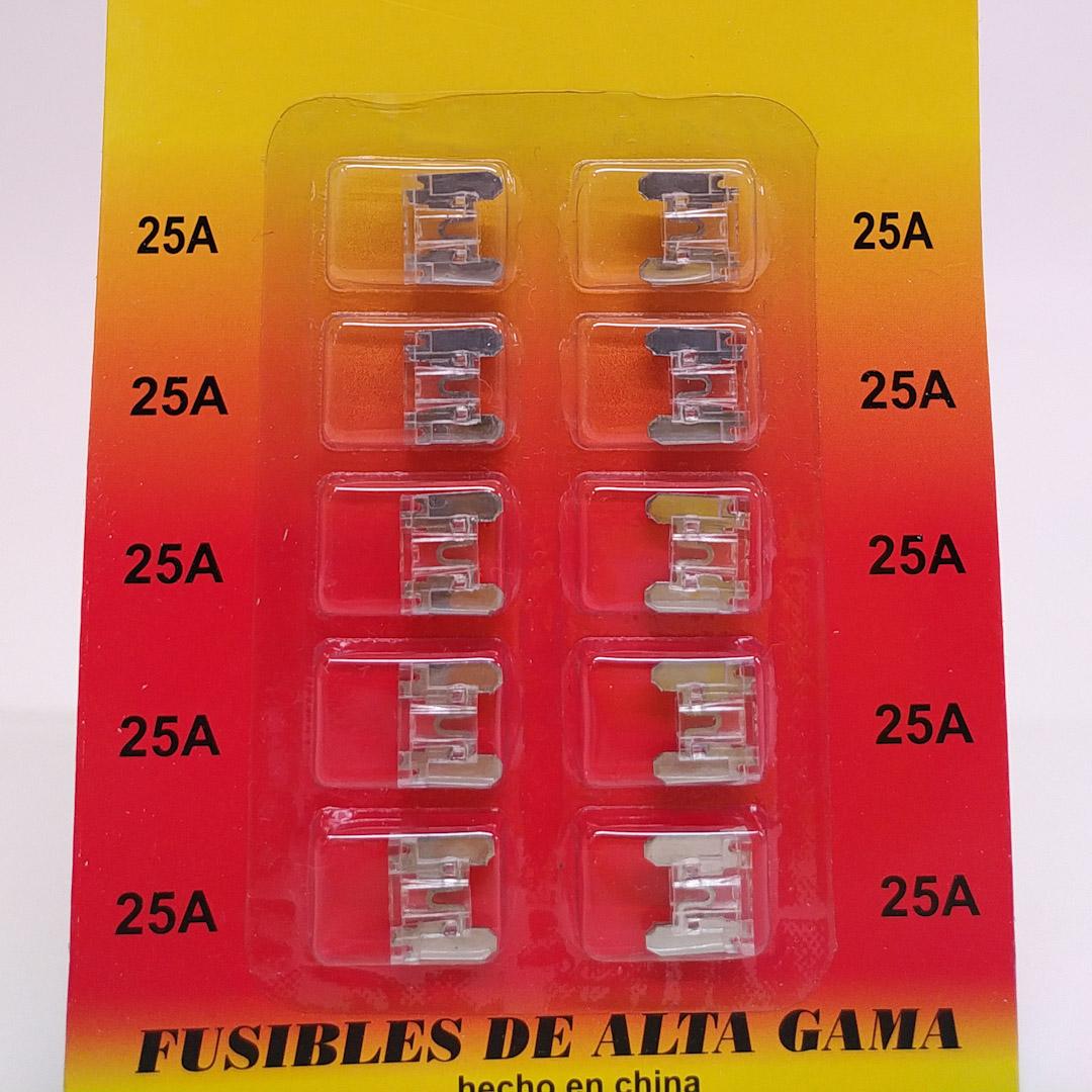 FUSIBLE MINIFICHA EN BLISTER SURTIDO DE 10 UNIDADES (2 UNIDADES X AMPER) FUSIBLE MINIFICHA EN BLISTER SURTIDO (10 UNIDADES) 2 UNIDADES X AMPER 10, 15, 20, 25, 30 AMP - 6