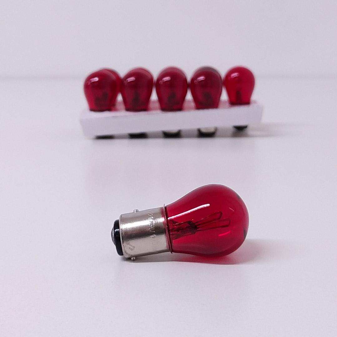 LAMPARAS DE SEÑALIZACION P21/5W 12V 1034 BAY15D ROJA  (CODIGO ANTERIOR: 12499KORED) CANTIDAD POR CAJA MASTER 1000 - 4
