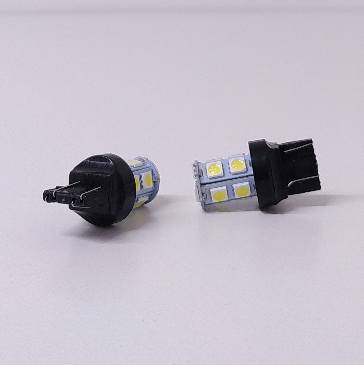 LEDS SEÑALIZACION SMD BLISTER X 2 T20 - 1157 (1034 - 1157 - P21/5W SIN CULOTE) 2 POLOS 13 LED 5050 SMD - BLANCO 12V - 3