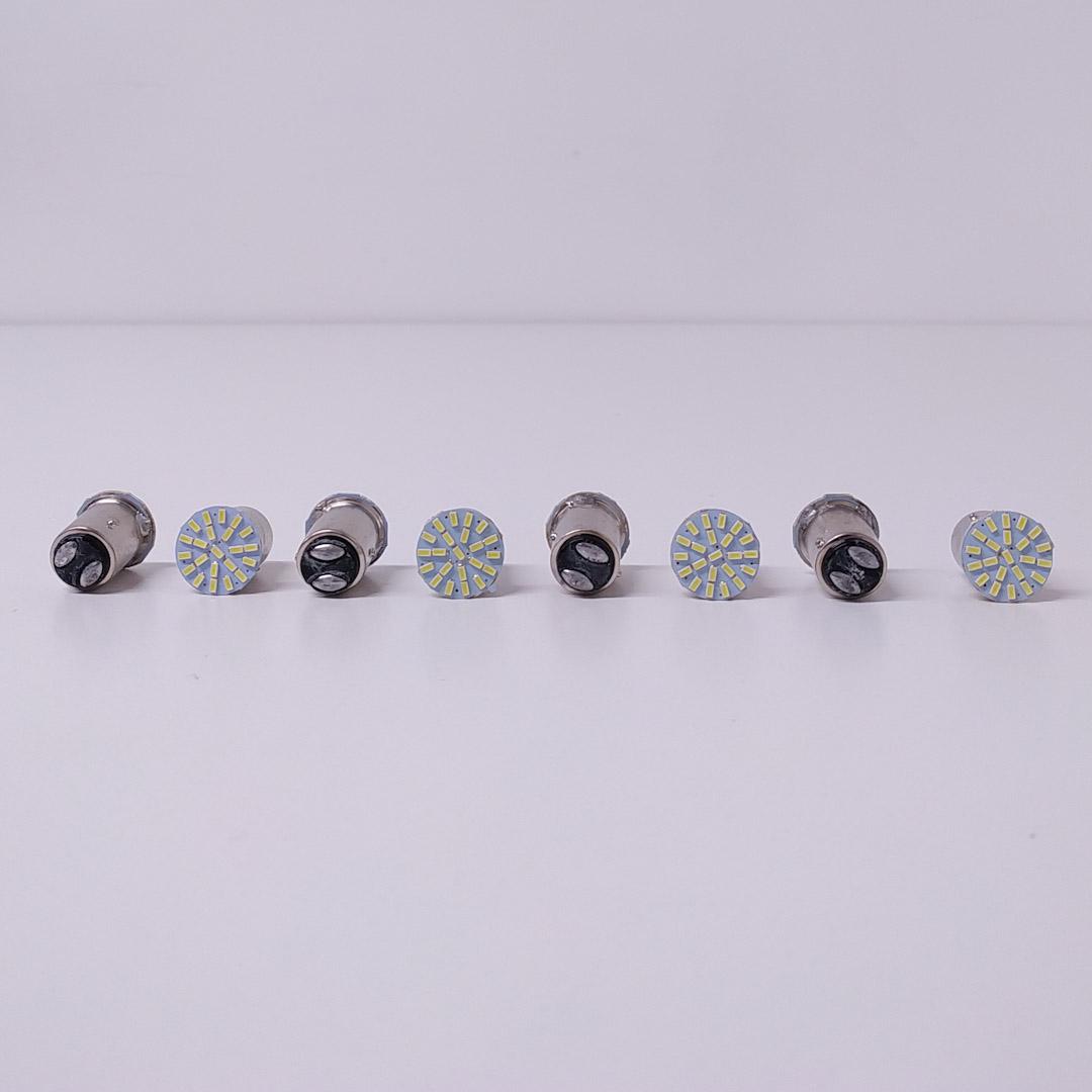 LEDS SEÑALIZACION SMD BLISTER X 2 1034 - 1157 - P21/5W-  2 POLOS 22 LED 1206 SMD - BLANCO 12V BLISTER X 2 - 3