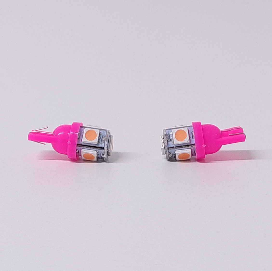 LEDS SEÑALIZACION SMD BLISTER X 2 - 2821 - T10 - W5W 5 SMD 5050 - ROSA 12V CANTIDAD POR CAJA MASTER 1250 - 2