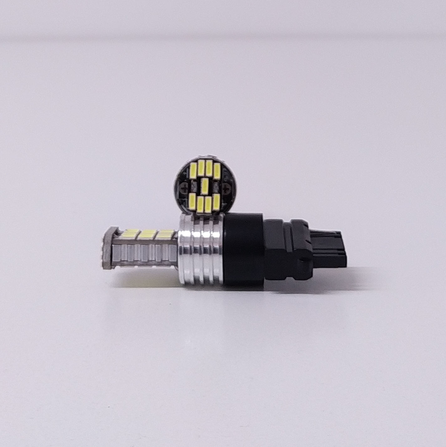 LED SEÑALIZACION CANBUS BLISTER X 2 - 3156 P27W 1 POLO CULOTE PLASTICO 45 LED 3014 SMD - CANBUS - BLANCO 12V - 24V - 3