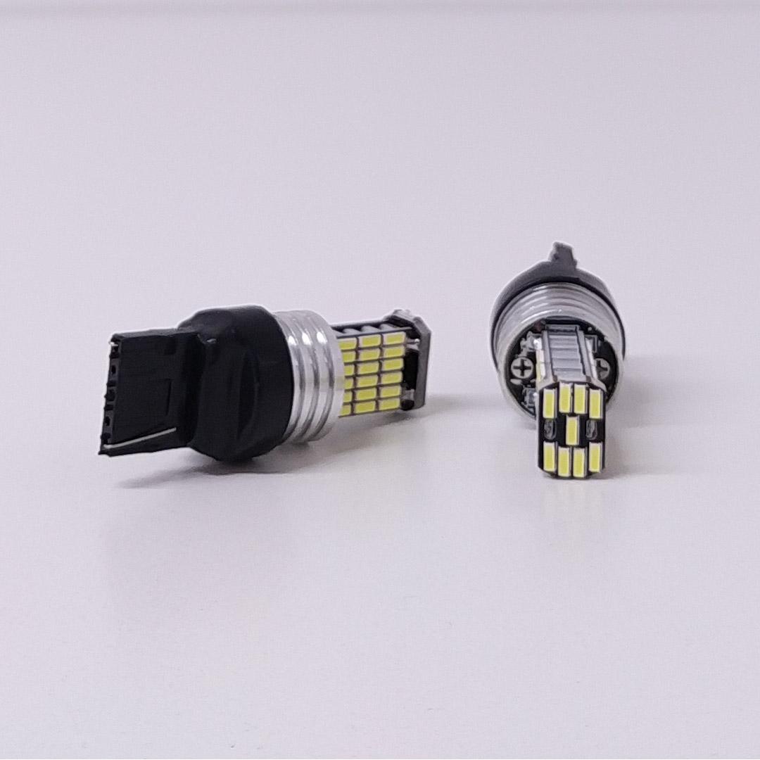 LED SEÑALIZACION CANBUS BLISTER X 2 - 7440 - 12065 - W21W 1 POLO SIN CULOTE 45 LED 3014 SMD - CANBUS - BLANCO 12V - 24V