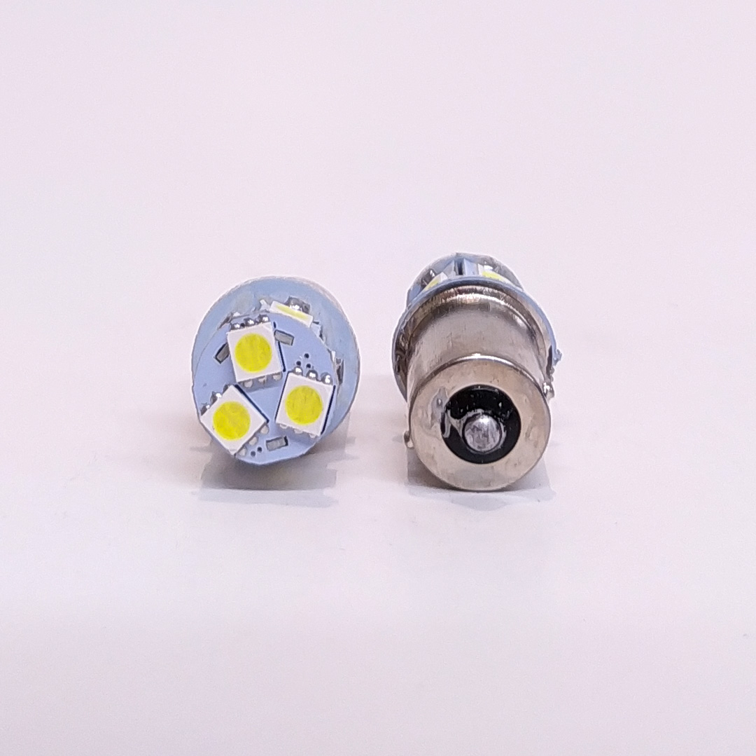LED SEÑALIZACION SMD BLISTER X 2 1141 - 1156 - P21W 1 POLO 8 LED 5050 SMD - BLANCO 12V BLISTER X 2 UNIDADES CANTIDAD POR CAJA MASTER 1000 - 2
