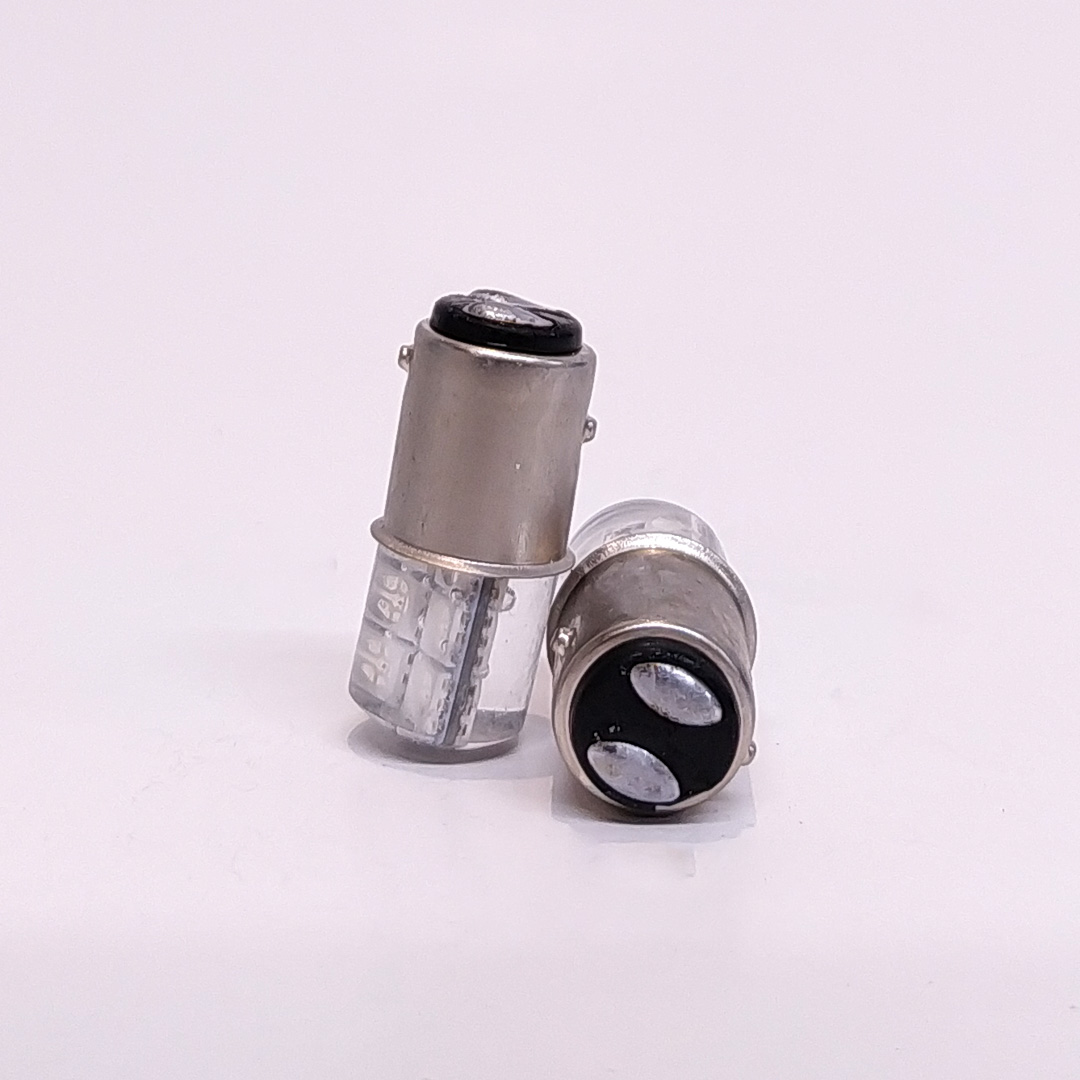 LED SEÑALIZACION SILICA BLISTER X 2 1034 - 1157 - P21/5W 12 LED COB SILICA - AMBAR  12V BLISTER X 2 UNIDADES - 3
