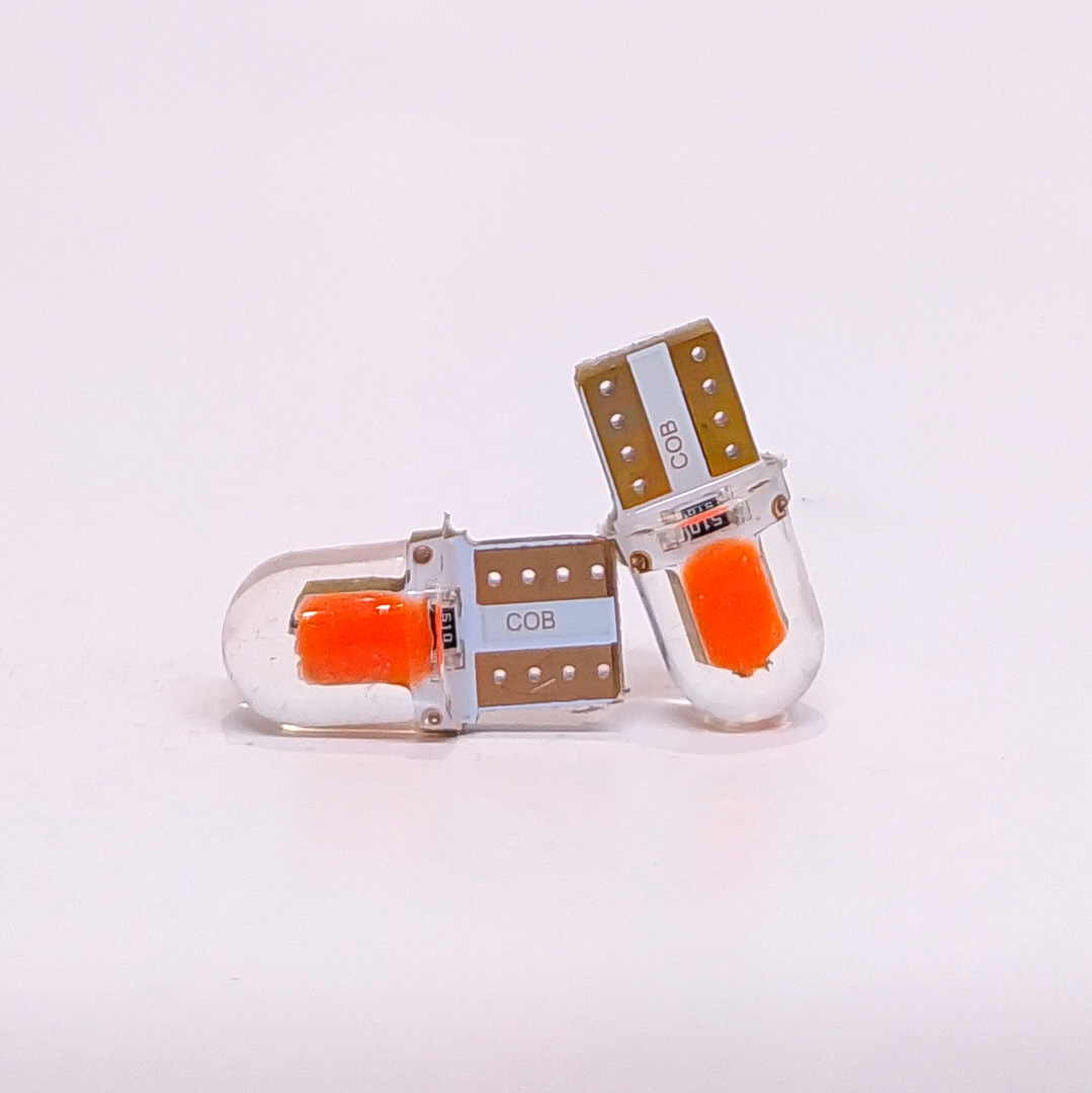 LED SEÑALIZACION SILICA BLISTER X 2 2821 - T10 - W5W LED COB MINI SILICONADO ROJO 12V BLISTER X 2 UNIDADES
