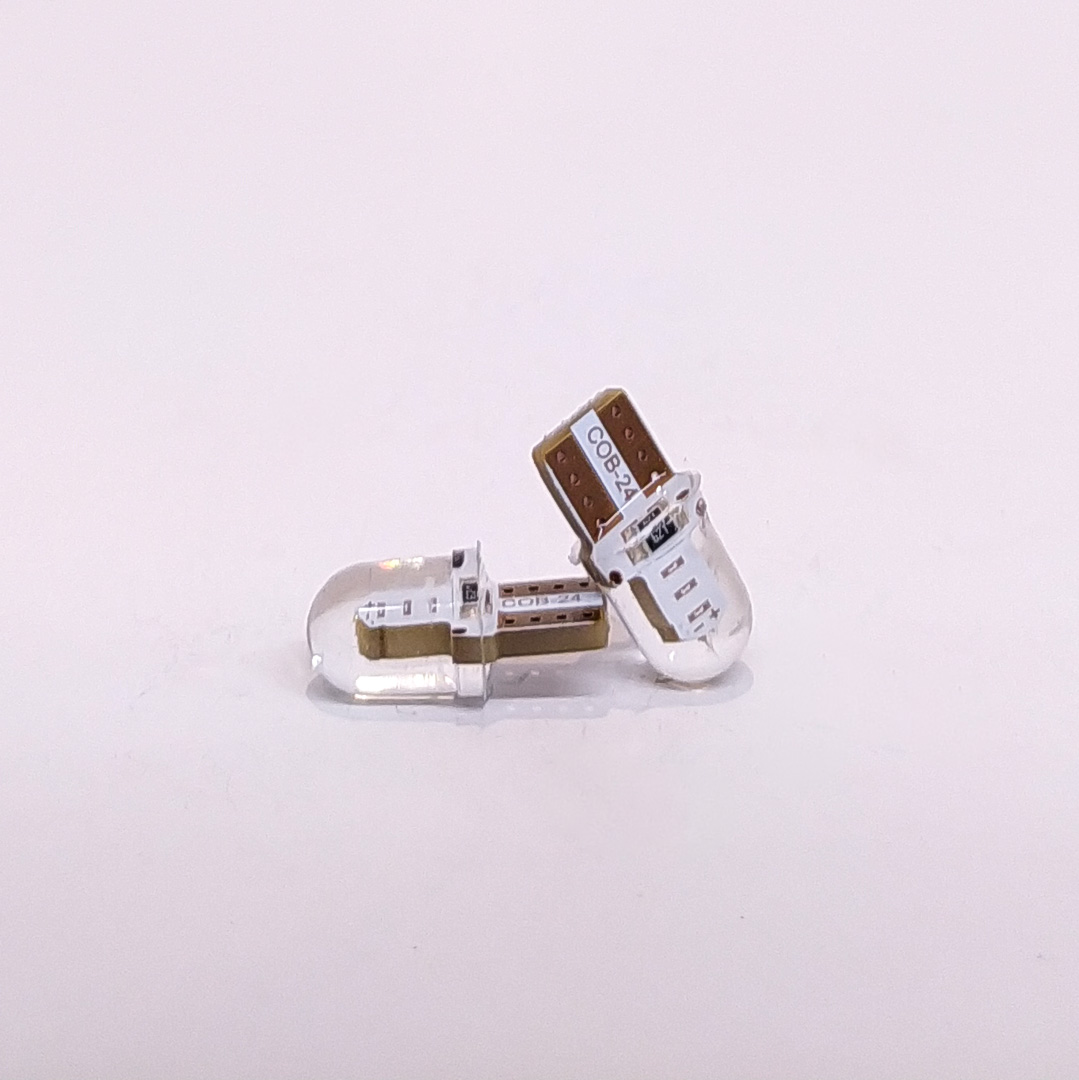 LED SEÑALIZACION SILICA BLISTER X 2 2821 - T10 - W5W LED COB MINI SILICONADO AZUL 24V BLISTER X 2 UNIDADES - 5