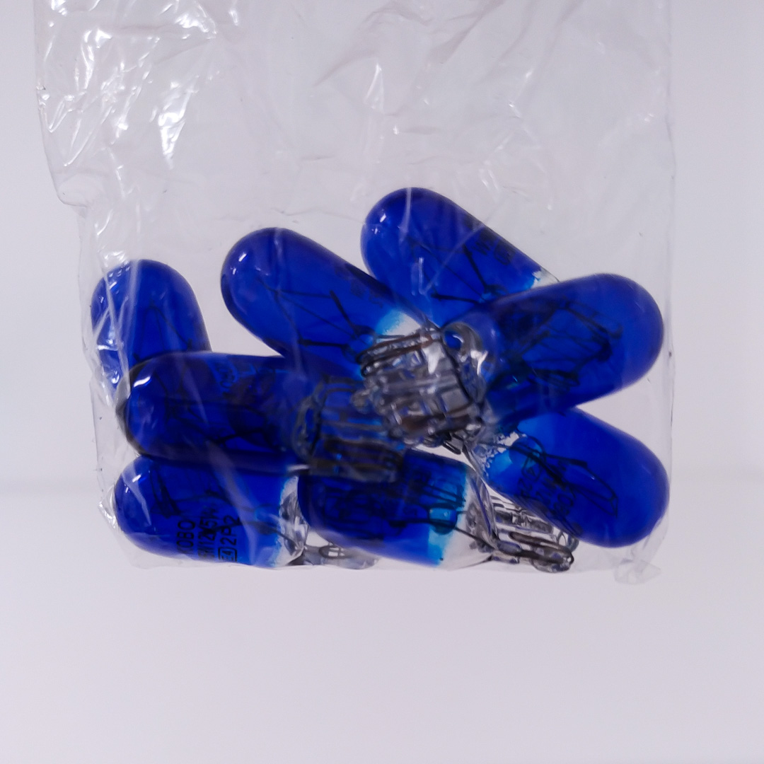 LAMPARAS DE SEÑALIZACION W5W 2821 12V5W AZUL  (CODIGO ANTERIOR: 12961KOBLU) CANTIDAD POR CAJA MASTER 1000