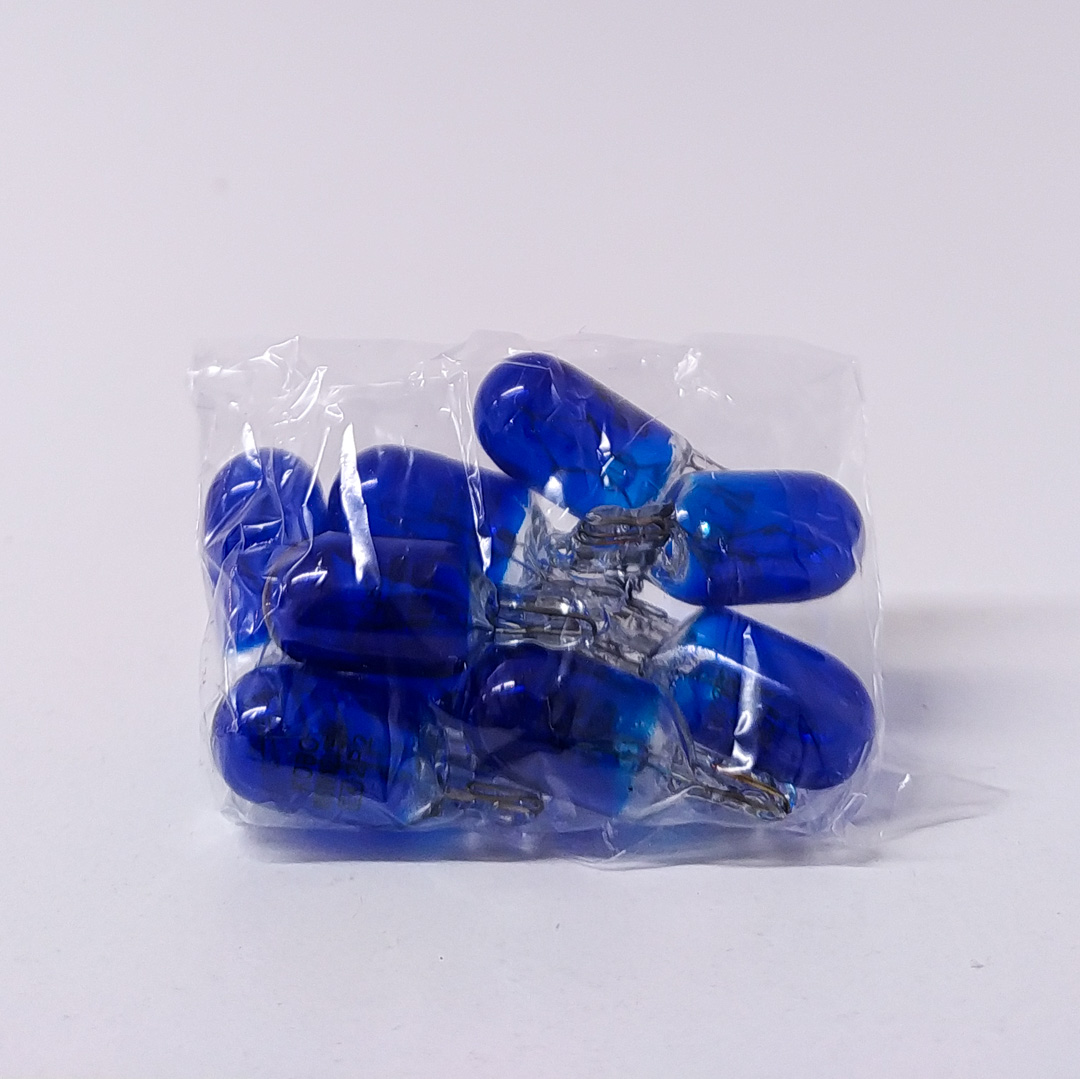 LAMPARAS DE SEÑALIZACION W5W 2821 12V5W AZUL  (CODIGO ANTERIOR: 12961KOBLU) CANTIDAD POR CAJA MASTER 1000 - 3