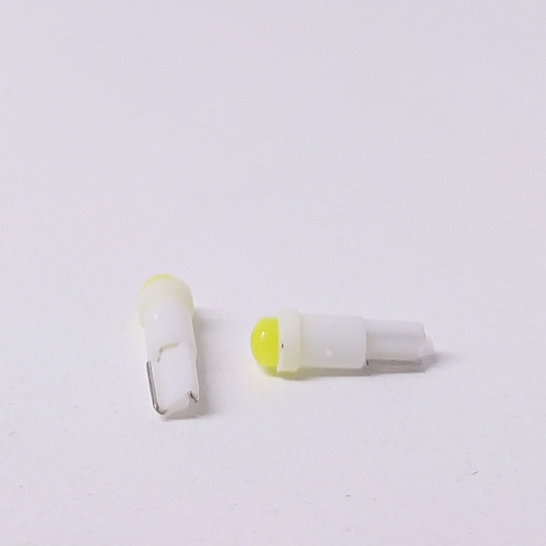 LED SEÑALIZACION COB BLISTER X 2 - 2721 -T5 - W1.2W LED COB BLANCO 12V BLISTER X 2 UNIDADES CANTIDAD POR CAJA MASTER 500