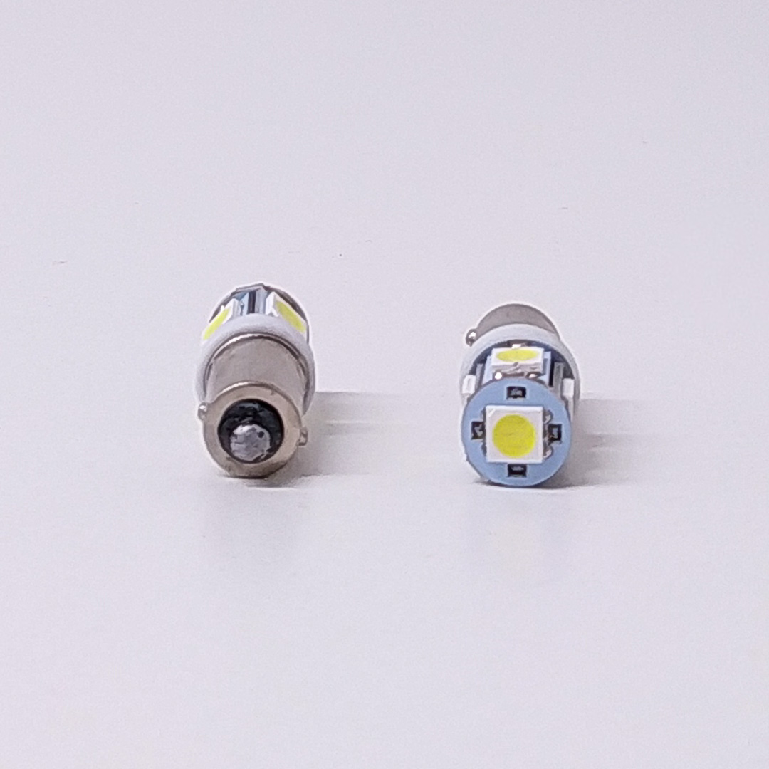 LED SEÑALIZACION SILICA BLISTER X 2 - 53 - T4W - BA9S 5 SMD 5050 SMD - BLANCO 12V - BLISTER X 2 UNIDADES CANTIDAD POR CAJA MASTER 1250 - 3