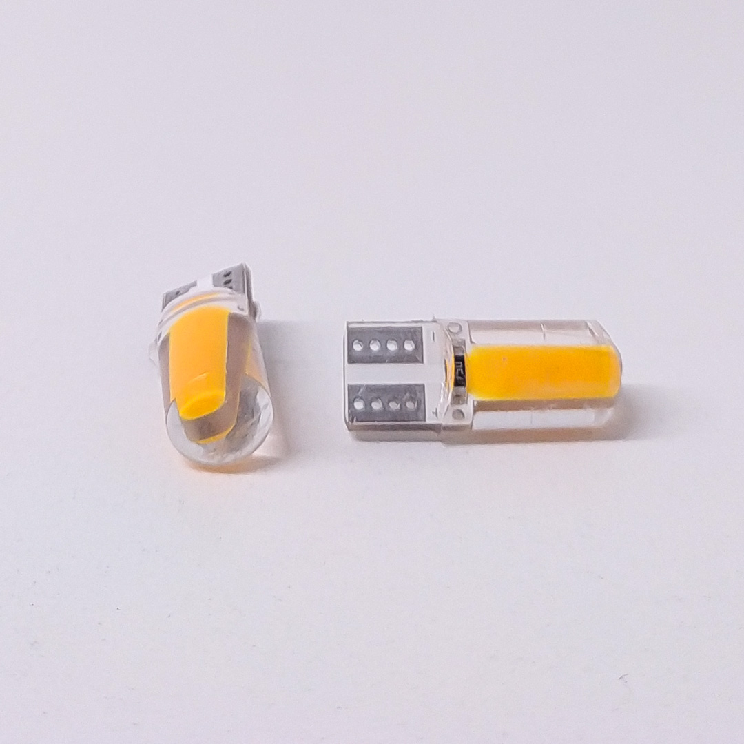 LED SEÑALIZACION SILICA BLISTER X 2 2821 - T10 - W5W - GEL SILICONADO CANBUS AMBAR 12V BLISTER X 2 UNIDADES - 4