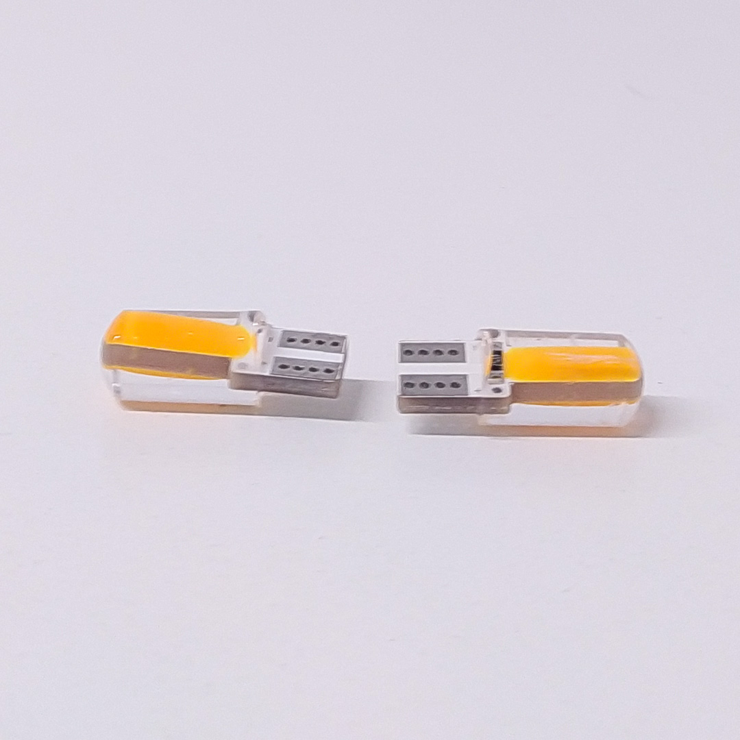 LED SEÑALIZACION SILICA BLISTER X 2 2821 - T10 - W5W - GEL SILICONADO CANBUS AMBAR 12V BLISTER X 2 UNIDADES - 6