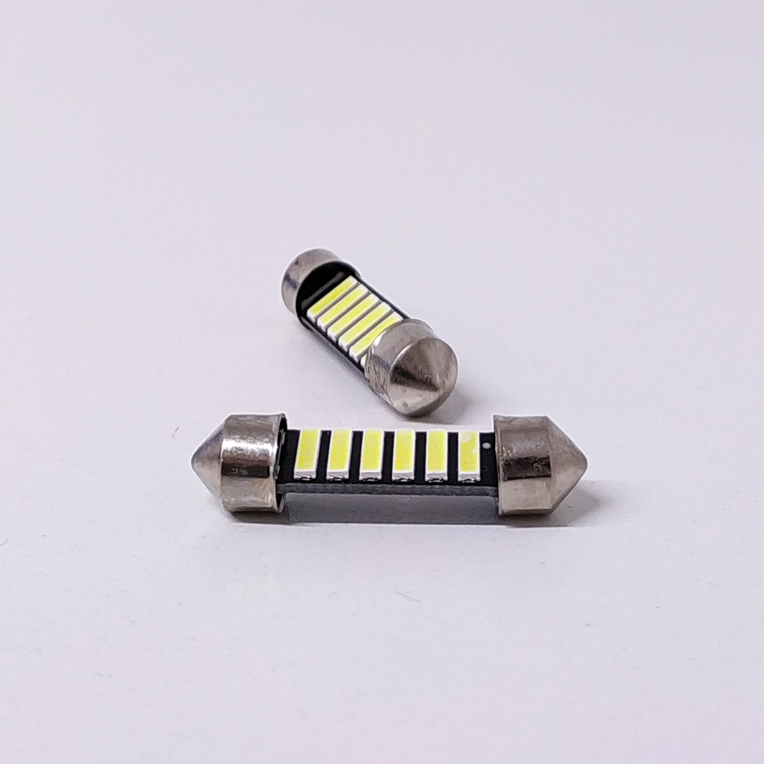 LED SEÑALIZACION CREE BLISTER X 2 TUBULAR - FESTOON LED CREE 36MM CANBUS BLANCO 12V BLISTER X 2 UNIDADES CANTIDAD POR CAJA MASTER 1250