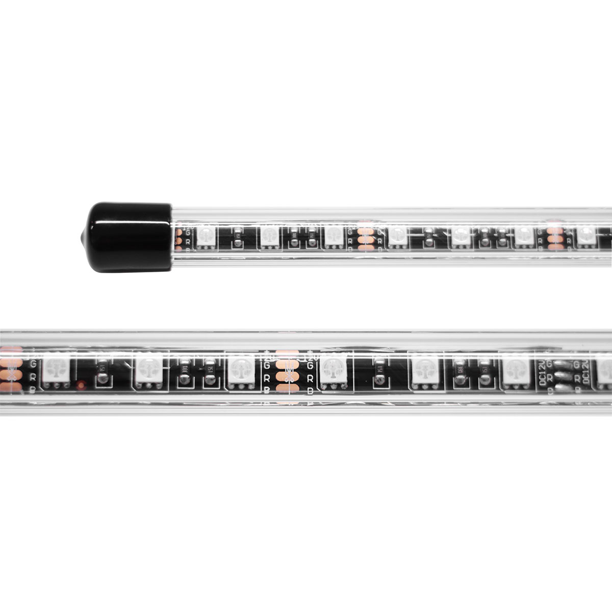 ANTENA PARA UTV / PICK UPS 12V 1.8 METROS DE LARGO, 120 LED 5050 SMD COLOR AZUL, BASE METALICA Y BANDERA DE REGALO - 3