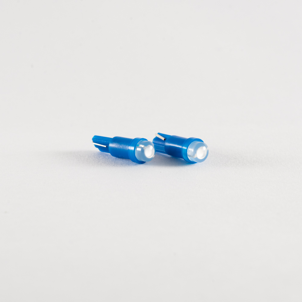 LED SEÑALIZACION COB BLISTER X 2 - 2721 -T5 - W1.2W COB - AZUL 12V - BLISTER X 2 UNIDADES CANTIDAD POR CAJA MASTER 500