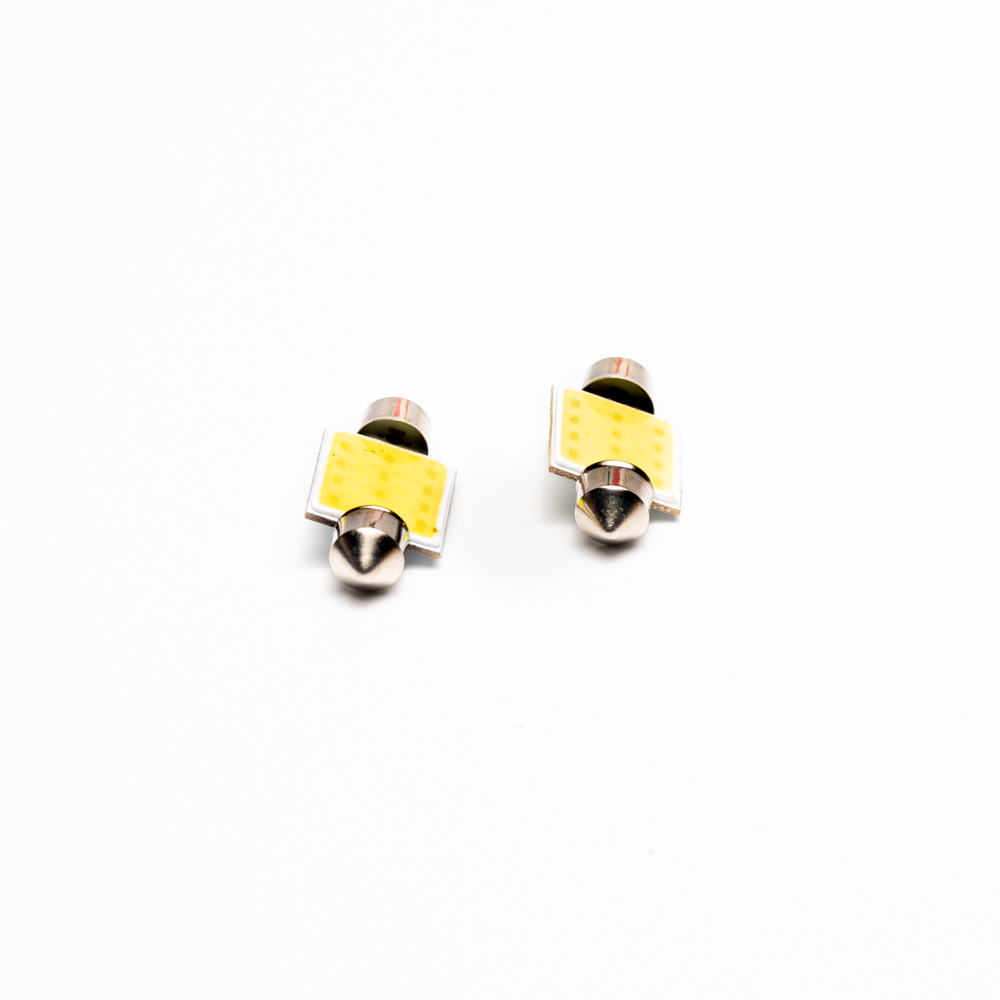 LED SEÑALIZACION COB BLISTER X 2 TUBULAR - FESTOON LED COB 36MM BLANCO 12V BLISTER X 2 UNIDADES - 2