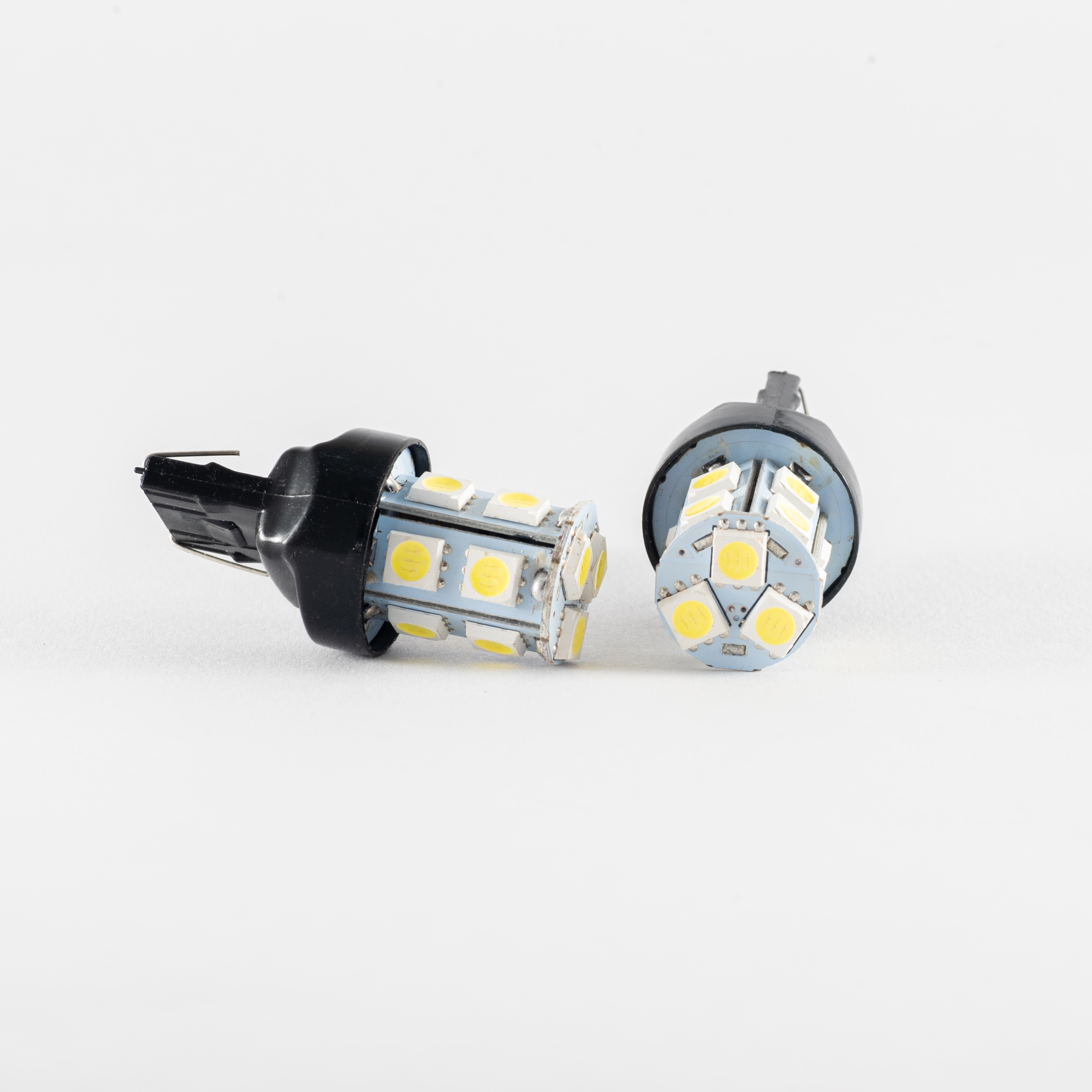 LEDS SEÑALIZACION SMD BLISTER X 2 T20 - 1156 (1141 - 1156 - P21W SIN CULOTE) 1 POLO 13 LED 5050 SMD - BLANCO 12V