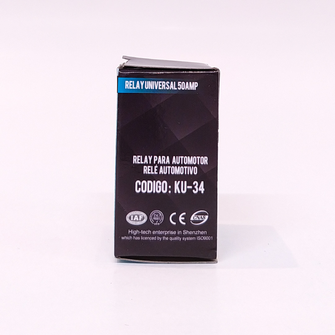 RELAY UNIVERSAL 4T 12V 50 AMP >> RTM 34 CANTIDAD POR CAJA MASTER 500 - 6