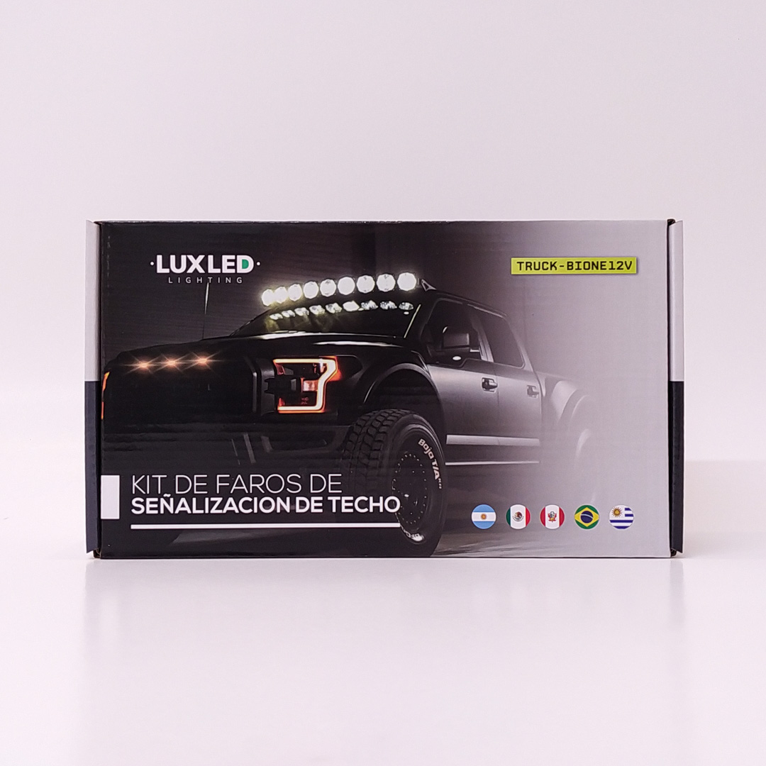 OFF ROAD JUEGO DE FAROS LED JUEGO DE 5 FAROS DE LED DE TECHO PARA PICK UP - 7
