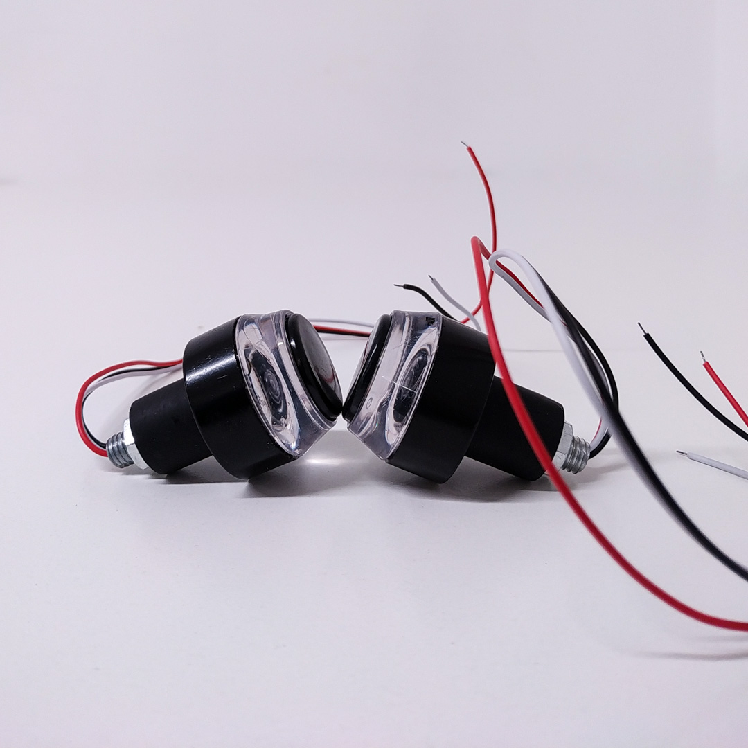 LED SEÑALIZACION COB JUEGO DE FAROS DE GIRO UNIVERSAL PARA EMBUTIR  BLANCO / AMBAR USO RECOMENDADO 12V - 9