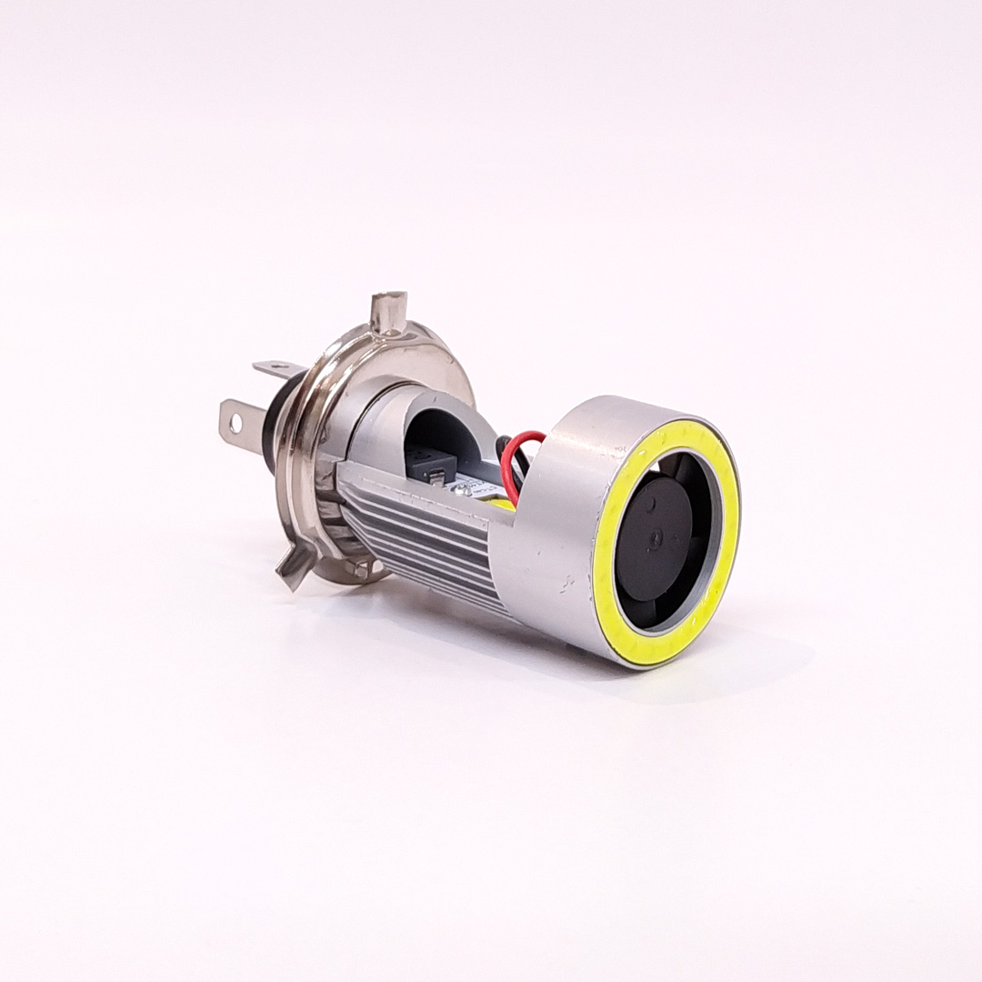 LAMPARA LED LAMPARA H4 LED BLANCO, CON OJO DE ANGEL BLANCO USO RECOMENDADO 12V 30 WATTS - 5