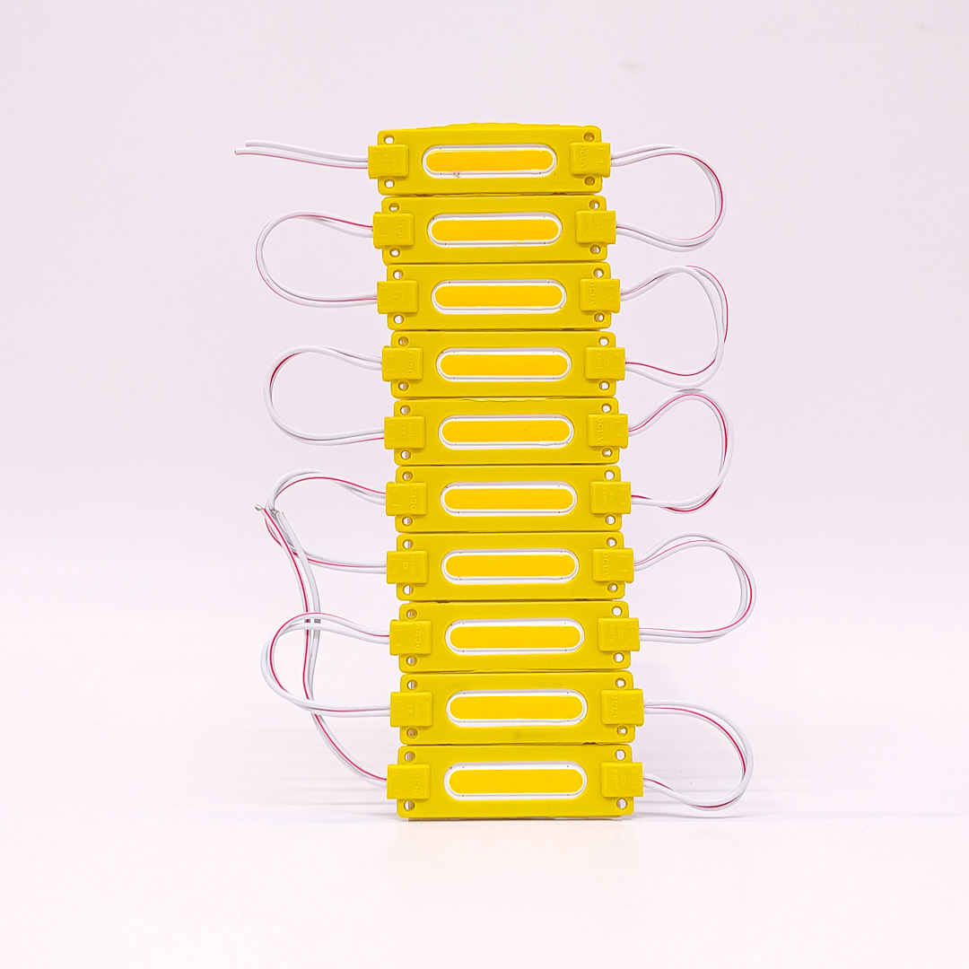 MODULO LED COB TABLA RIGIDA COB YELLOW 12V 7CM X 1,5CM  CANTIDAD POR CAJA MASTER 3000 - 3