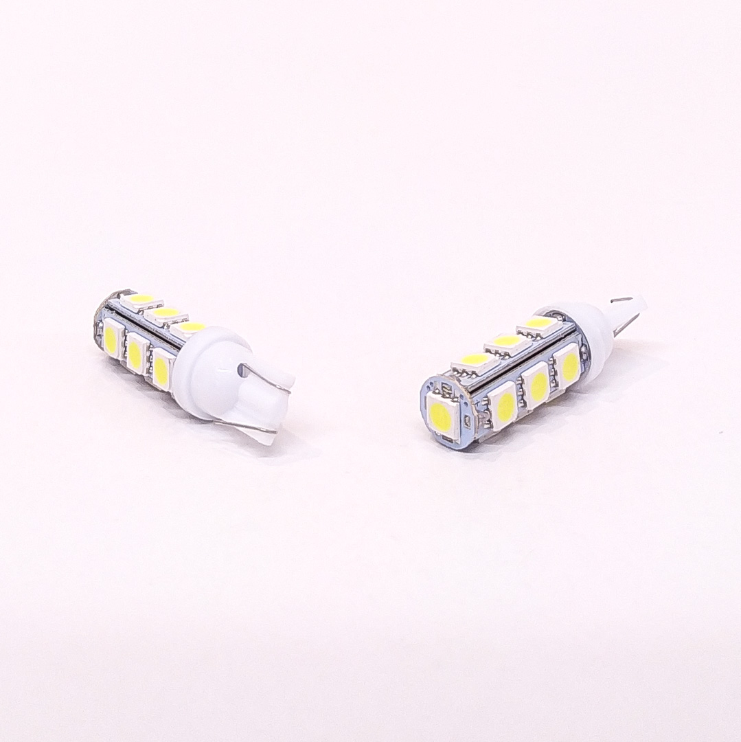 LED SEÑALIZACION SMD BLISTER X 2 2821 - T10 - W5W 13 SMD 5050 - BLANCO 12V BLISTER X 2 UNIDADES CANTIDAD POR CAJA MASTER 500