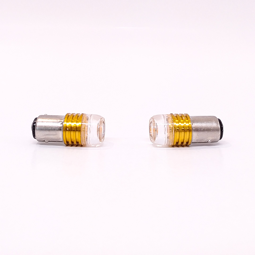LEDS SEÑALIZACION CERAMIL 1034 - 1157 - P21/5W LED CERAMIK 5630 -AMBAR 24V BLISTER X 2