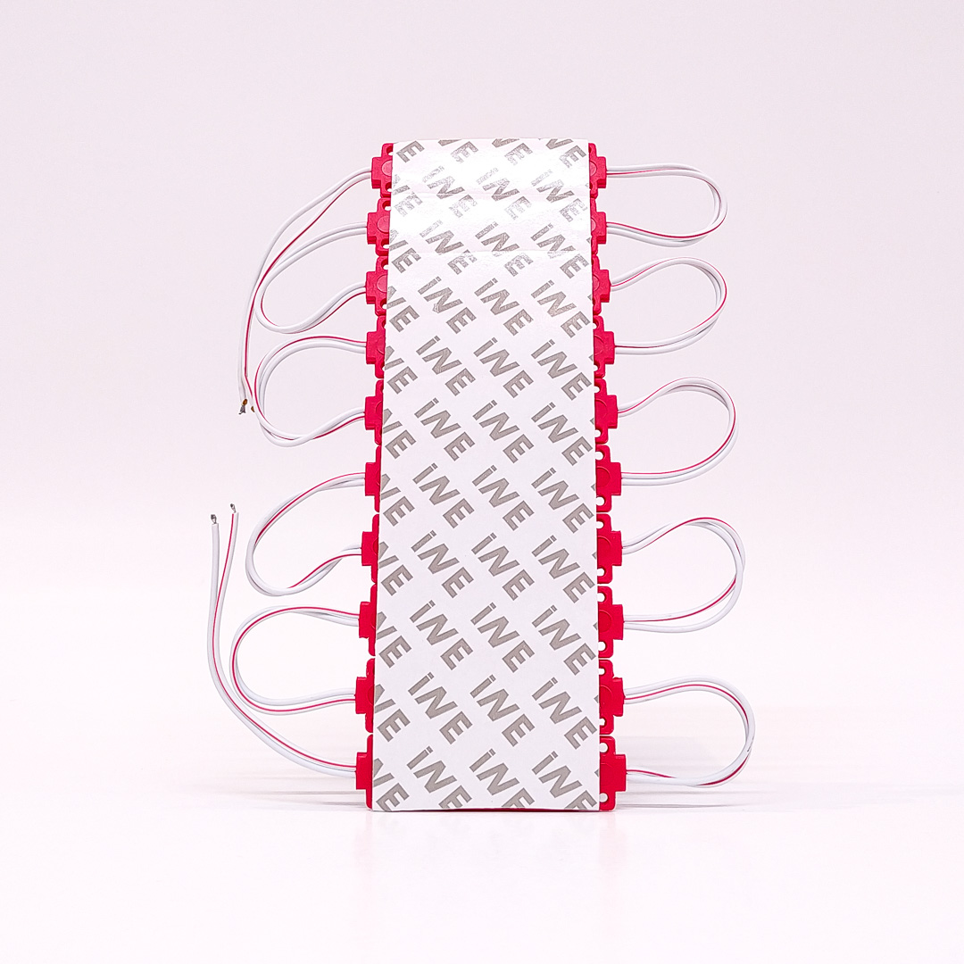 MODULO LED COB TABLA RIGIDA COB ROJO 12V 7CM X 1,5CM  CANTIDAD POR CAJA MASTER 3000 - 2
