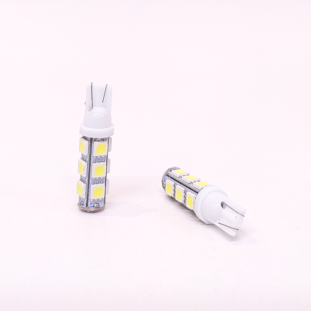 LED SEÑALIZACION SMD BLISTER X 2 2821 - T10 - W5W 13 SMD 5050 - BLANCO 12V BLISTER X 2 UNIDADES CANTIDAD POR CAJA MASTER 500 - 3