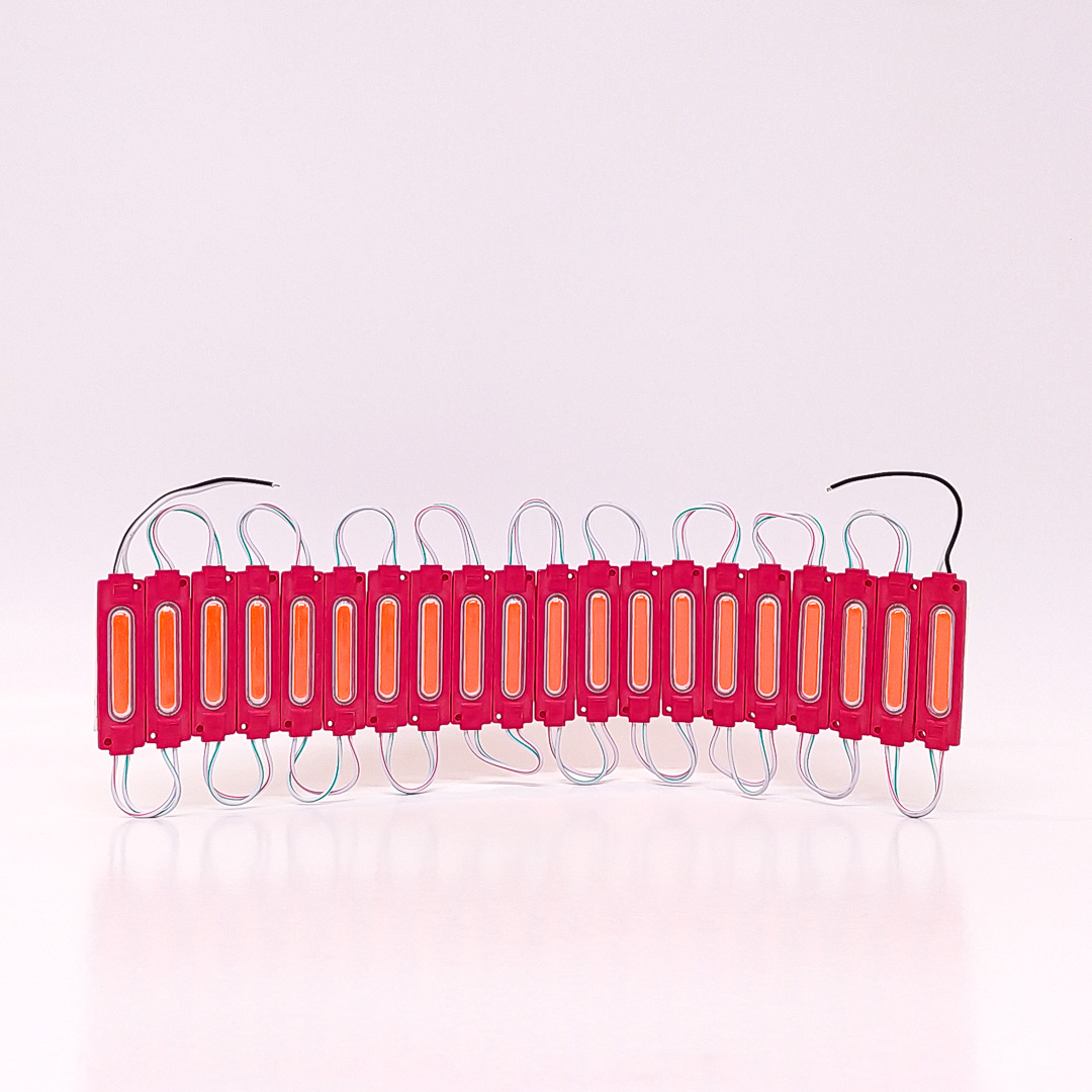 MODULO LED COB TABLA RIGIDA COB ROJO 24V 7CM X 1,5CM  CANTIDAD POR CAJA MASTER 3000 - 2