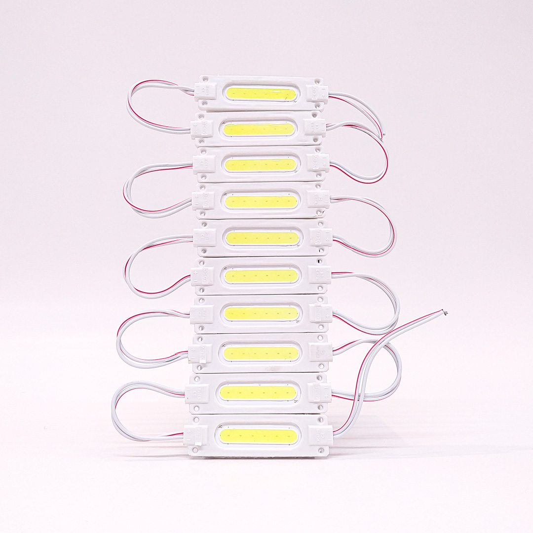 MODULO LED COB TABLA RIGIDA COB BLANCO 12V 7CM X 1,5CM  CANTIDAD POR CAJA MASTER 3000 - 2