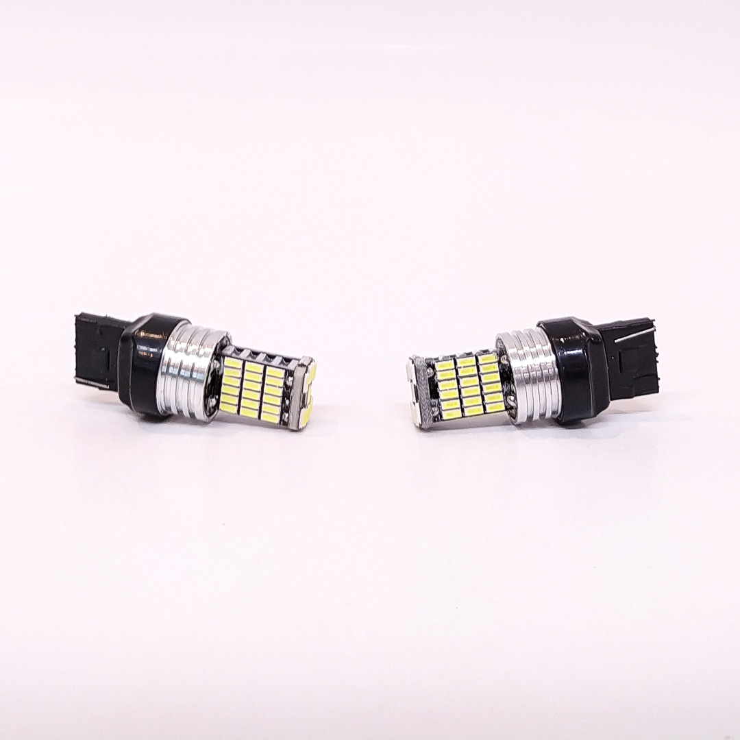 LED SEÑALIZACION CANBUS BLISTER X 2 - 7440 - 12065 - W21W 1 POLO SIN CULOTE 45 LED 3014 SMD - CANBUS - BLANCO 12V - 24V - 6