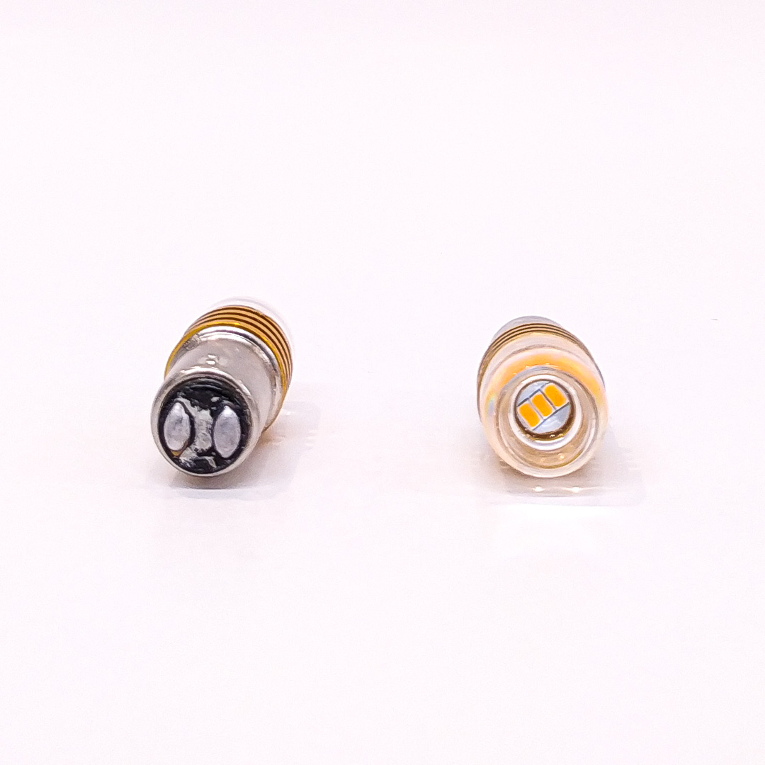 LEDS SEÑALIZACION CERAMIL 1034 - 1157 - P21/5W LED CERAMIK 5630   -AMBAR 24V BLISTER X 2 - 3