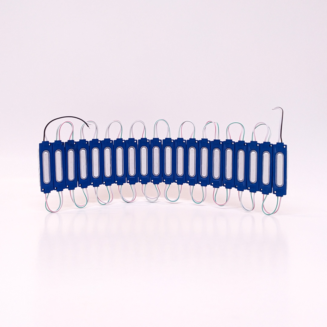 MODULO LED COB TABLA RIGIDA COB AZUL 24V 7CM X 1,5CM  CANTIDAD POR CAJA MASTER 3000 - 3