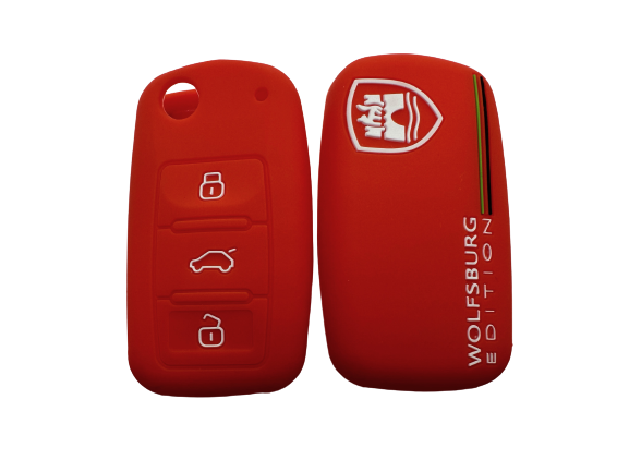 CUBRE LLAVE DE SILICONA CHEVROLET CORSA RED - 6