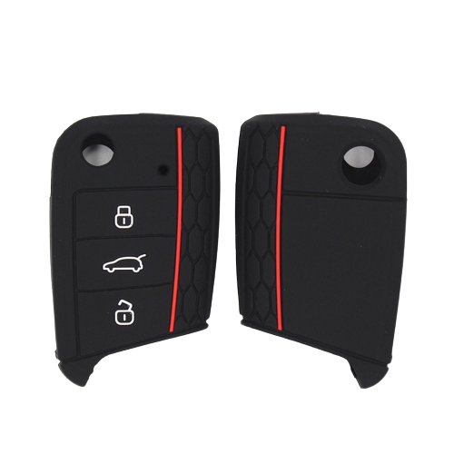 CUBRE LLAVE DE SILICONA VW 2 BOTONES AMAROK - SAVEIRO  RED - 4