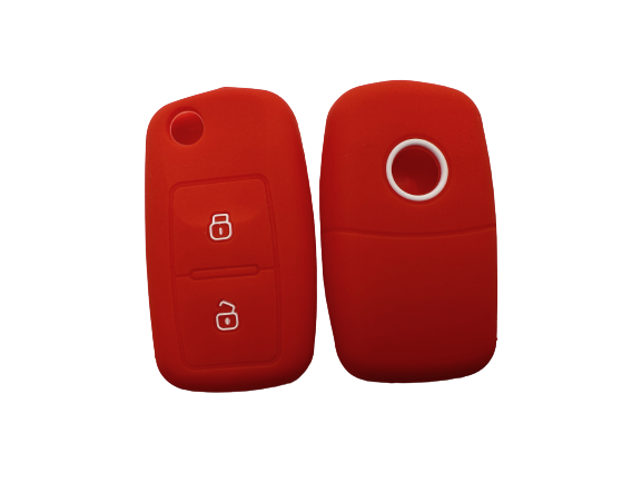 CUBRE LLAVE DE SILICONA VW 2 BOTONES AMAROK - SAVEIRO  RED - 5