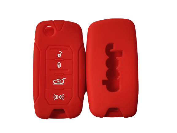 CUBRE LLAVE DE SILICONA JEEP RENEGADE RED - 2
